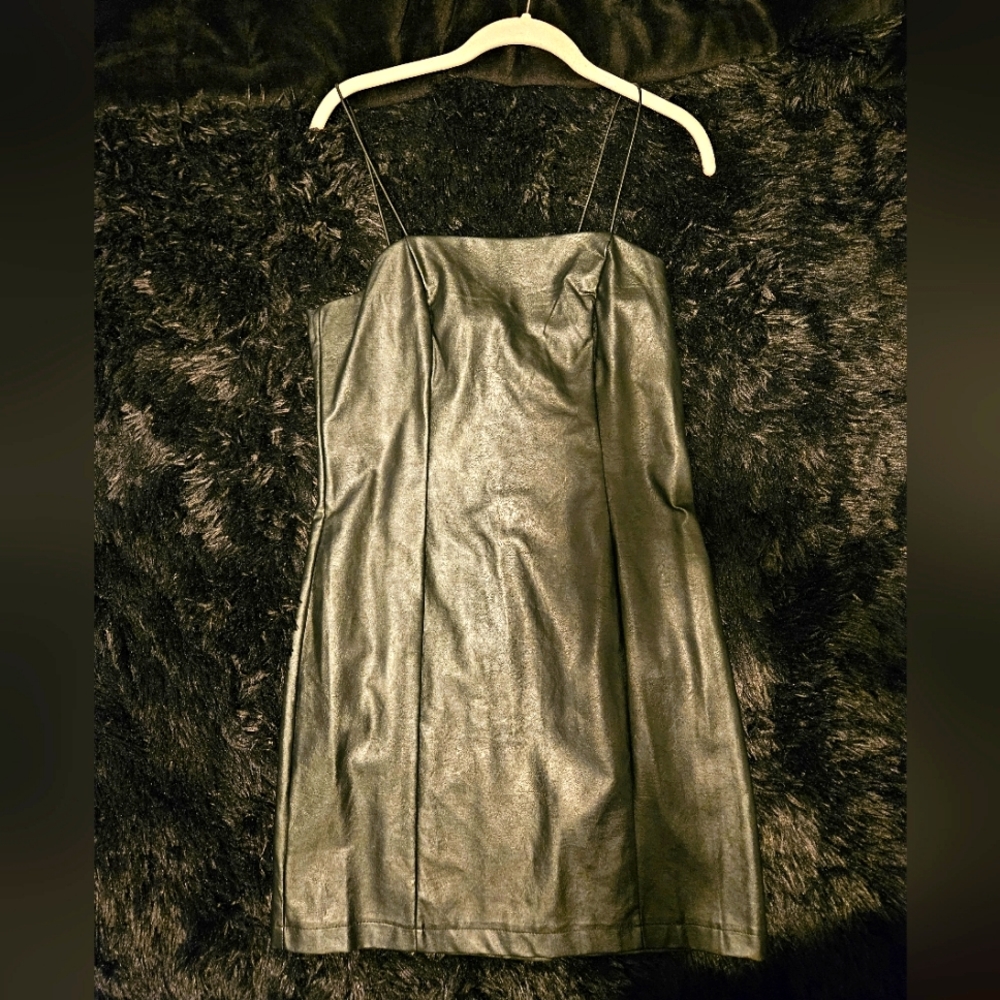 Leather Mini Dress